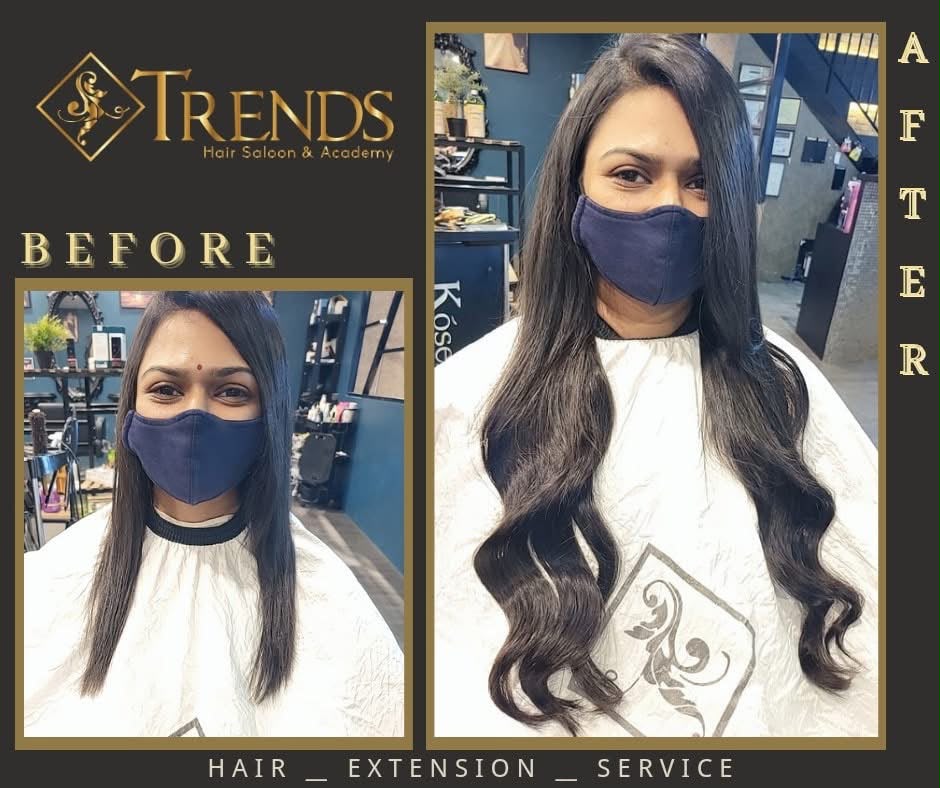 Trends Hair dark hair extension transformation with fuller length and soft waves