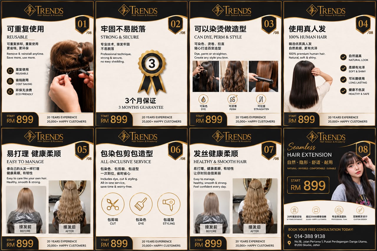 trendshairsaloon羽毛接发图片